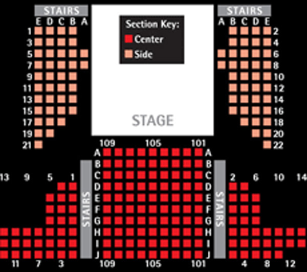 Lyric Stage Company Seating Chart