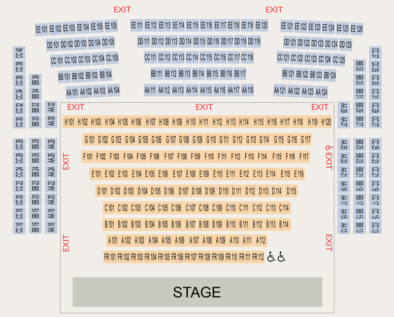 Merrimack Repertory Theatre Seating Chart